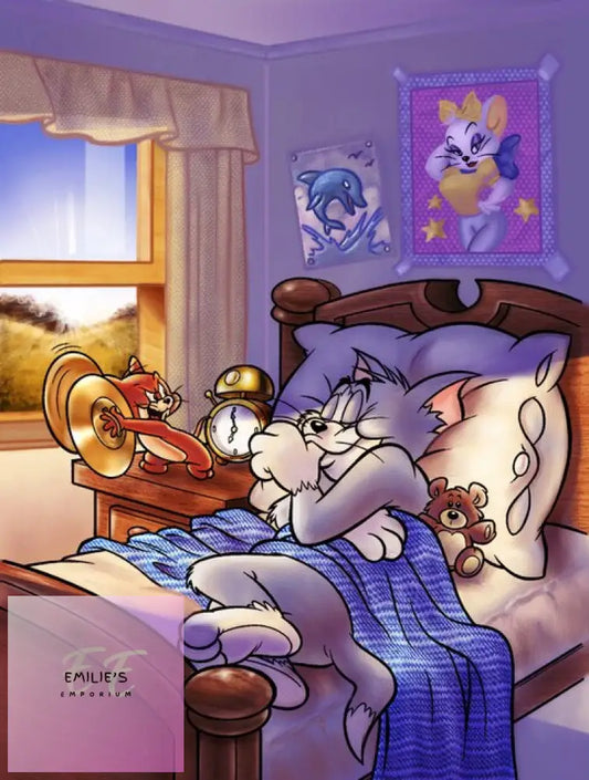 5D Diamond Art Tom & Jerry Nap Time