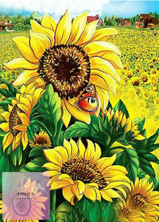 5D Sunflower Diamond Art