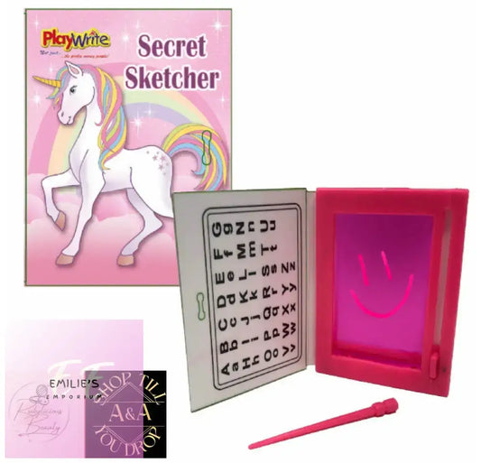 6 Unicorn Secret Sketchers - Pinata Toy Loot/Party Bag Fillers Wedding/Kids