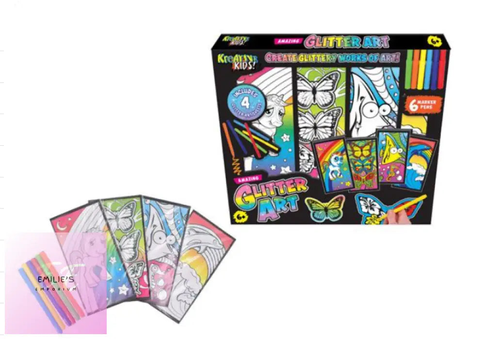 6X Kreative Kids Amazing Glitter Art Set