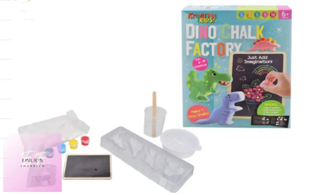 6X Kreative Kids Dino Chalk Factory..make Your Own Dinosaur Kit