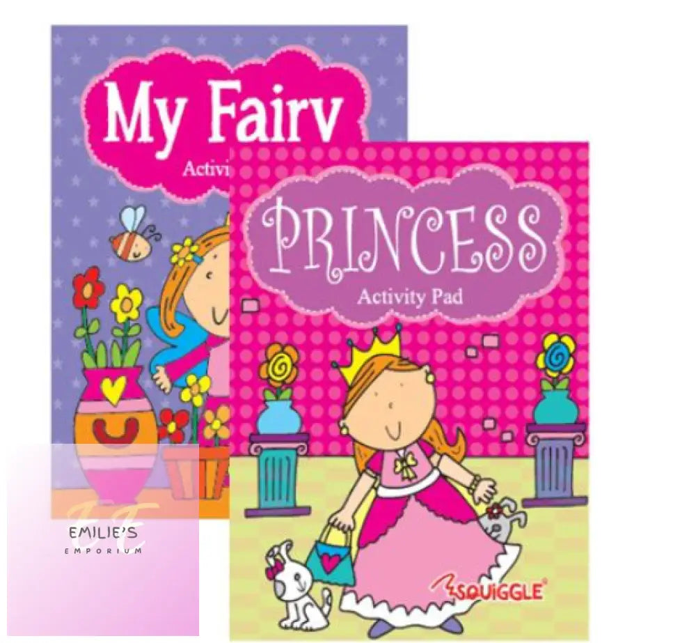 6X Squiggle A6 Princess & Fairy Activity Pad