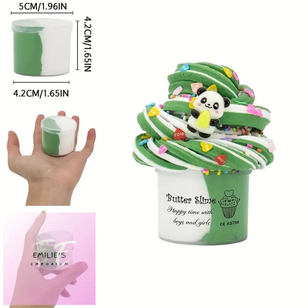 70Ml Butter Slime Kit - Green & White