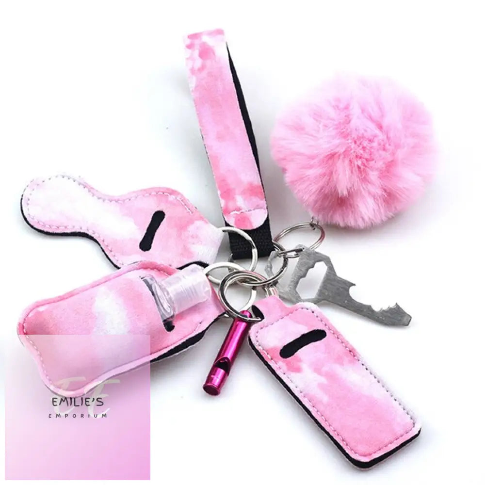 7Pcs Safety Self Defense Keychain Set A7