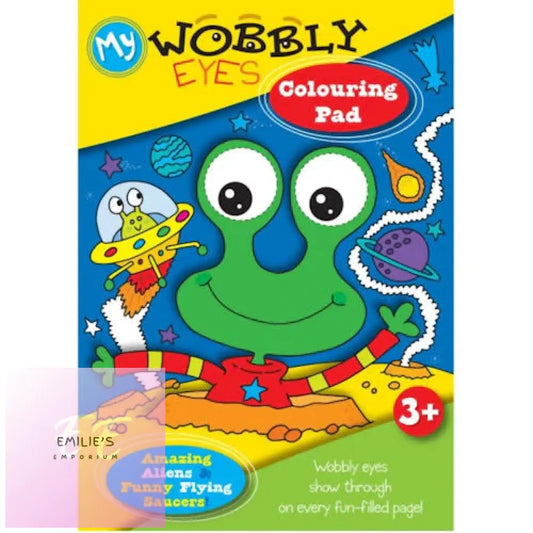 A4 Alien Wobbly Eyes Colouring Pad