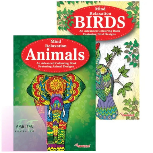 A4 Animals & Birds Adult Colouring Book - Assorted