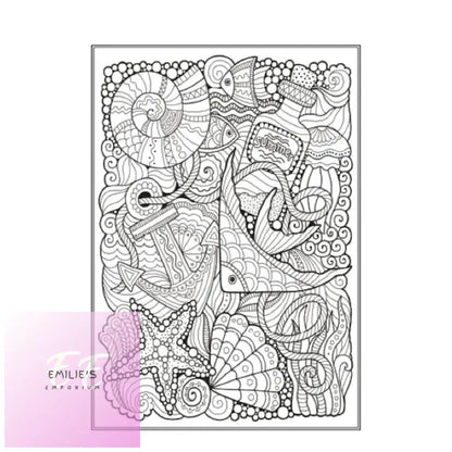 A4 Animals Under Water Colouring Book - Assorted