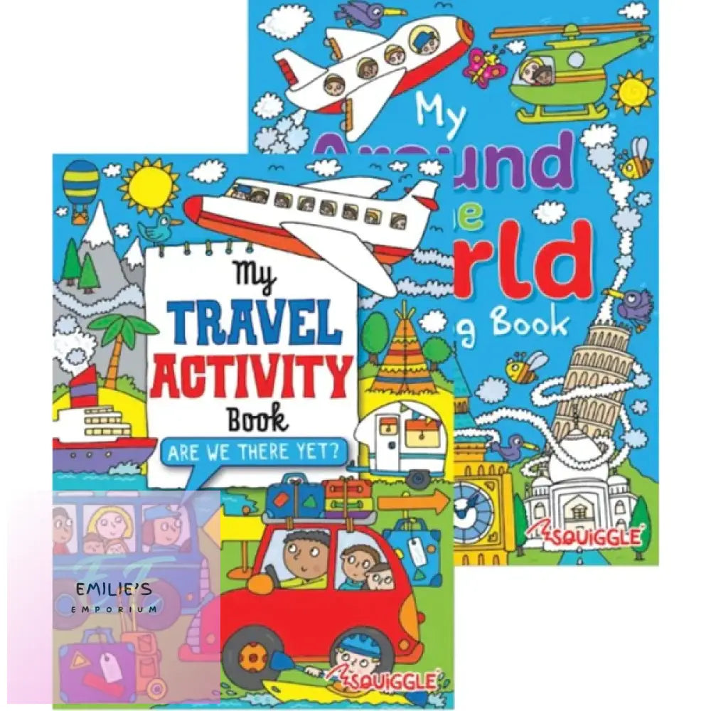 A4 Around The World Travel Colouring & Activity Book - Assorted