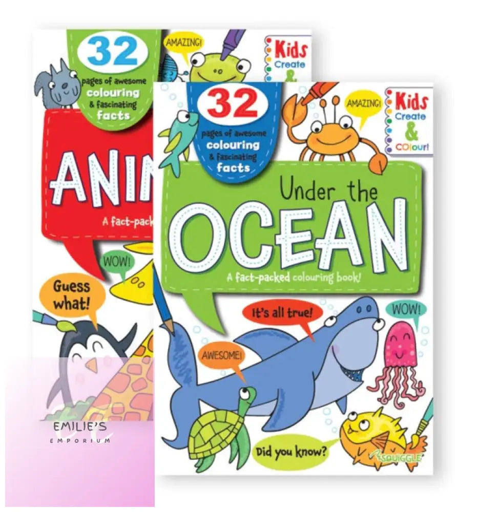 A4 Colouring Book Animals & Ocean