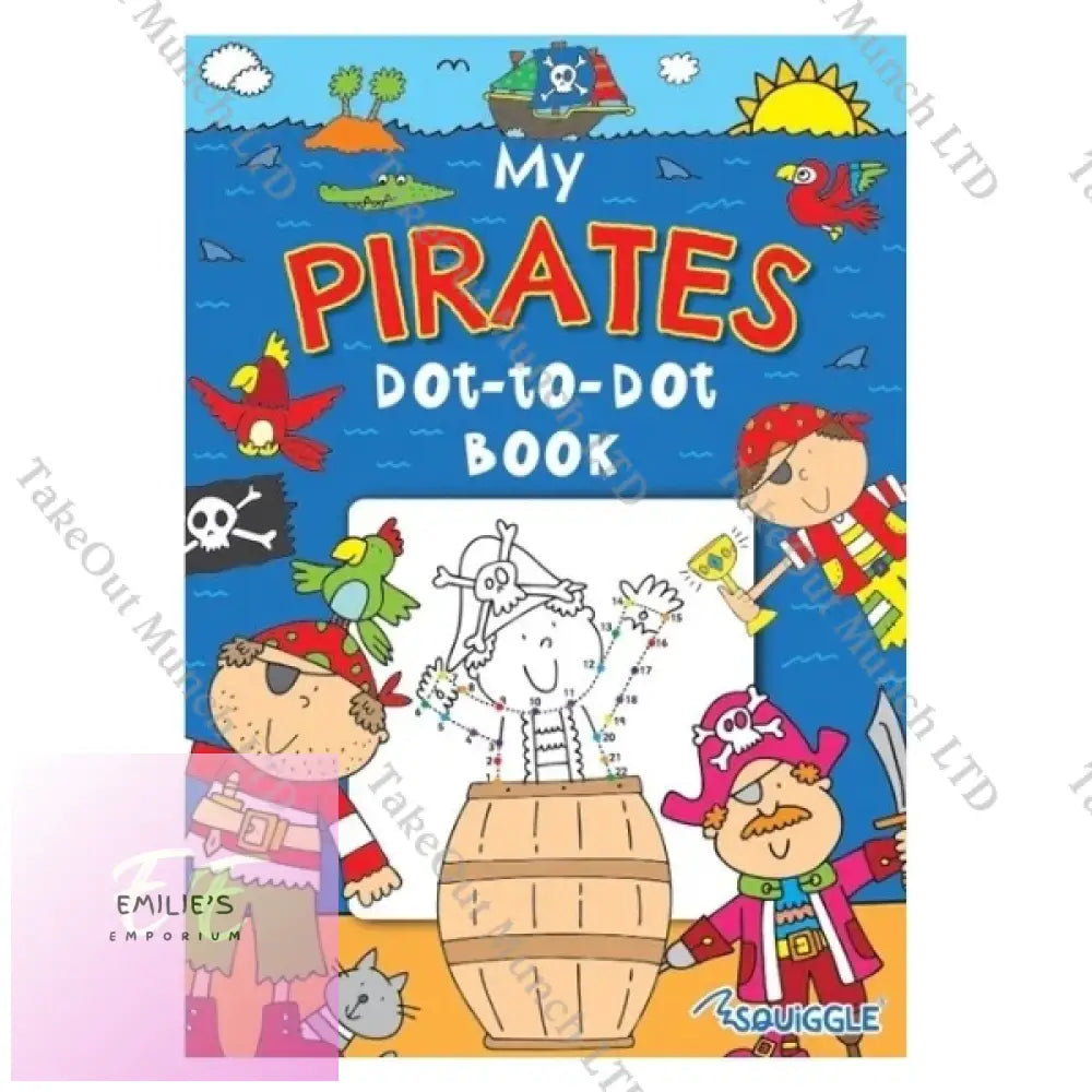 A4 Dinosaur / Pirates Dot-To-Dot Colouring Book - Assorted