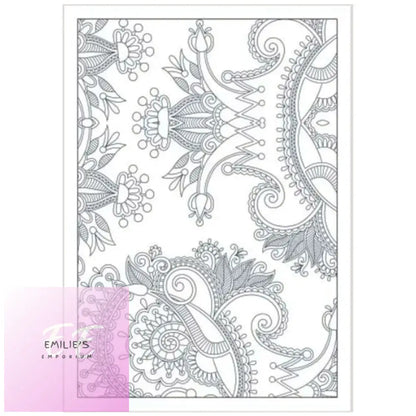 A4 Flowers & Patterns Adult Colouring Book - Assorted