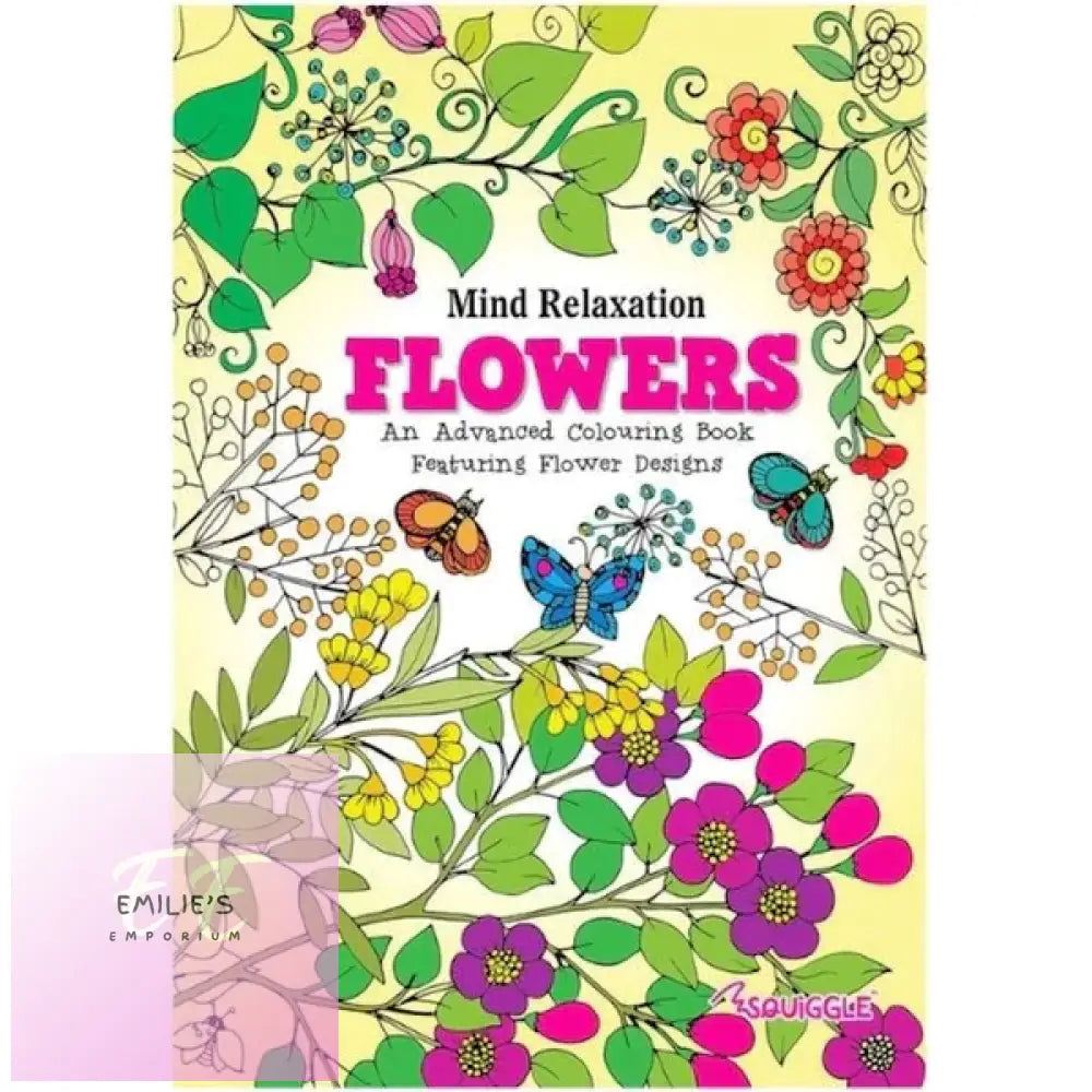 A4 Flowers & Patterns Adult Colouring Book - Assorted