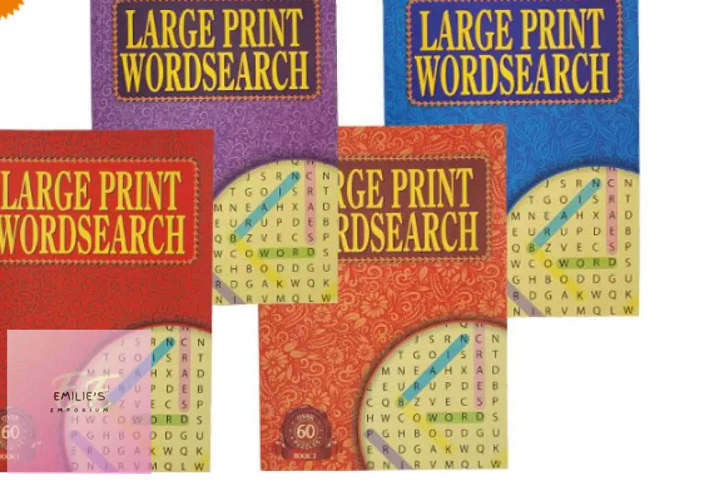 A4 Large Print Wordsearch Puzzle Book Assorted Picked At Random