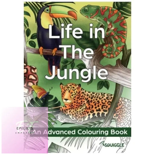 A4 Life In The Jungle Advanced Colouring Book