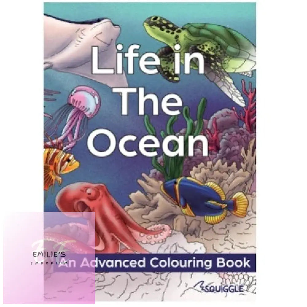 A4 Life In The Ocean Advanced Colouring Book