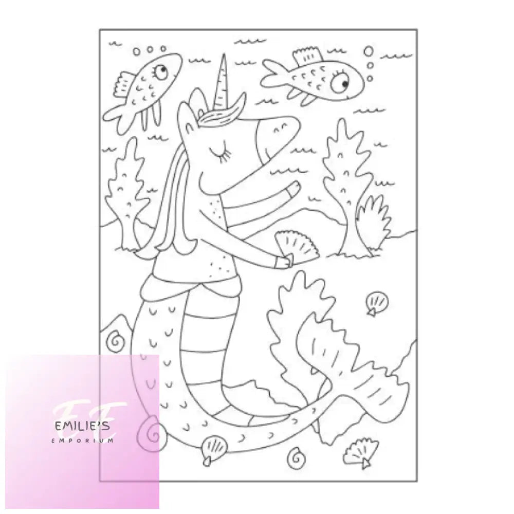 A4 Magical Creatures Colouring Book