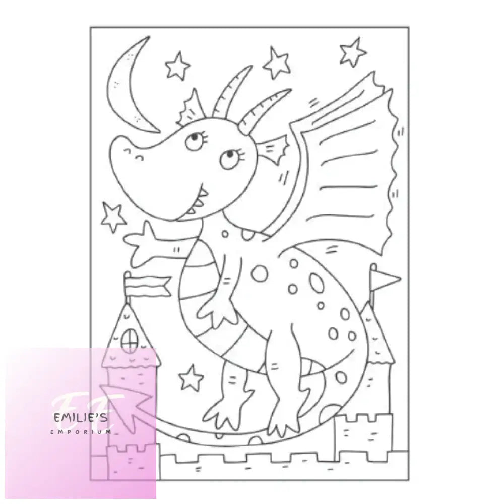 A4 Magical Creatures Colouring Book