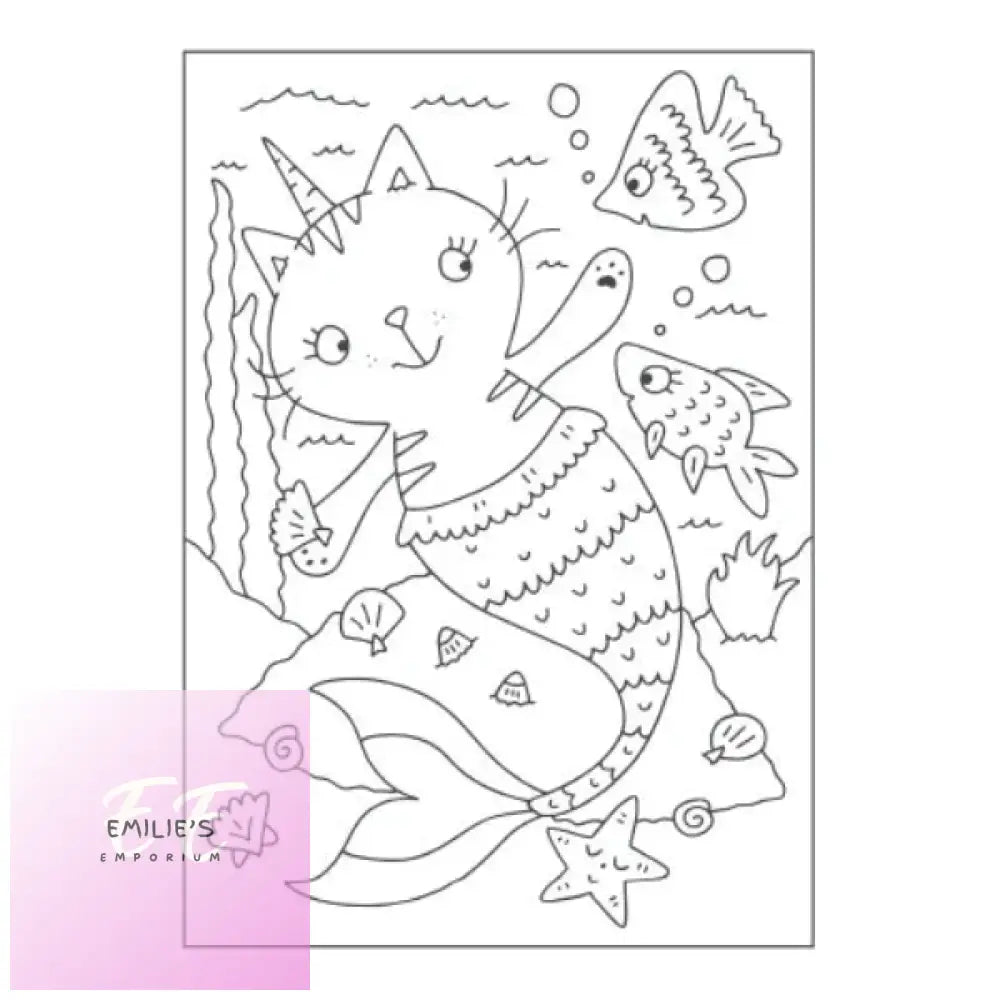 A4 Magical Creatures Colouring Book