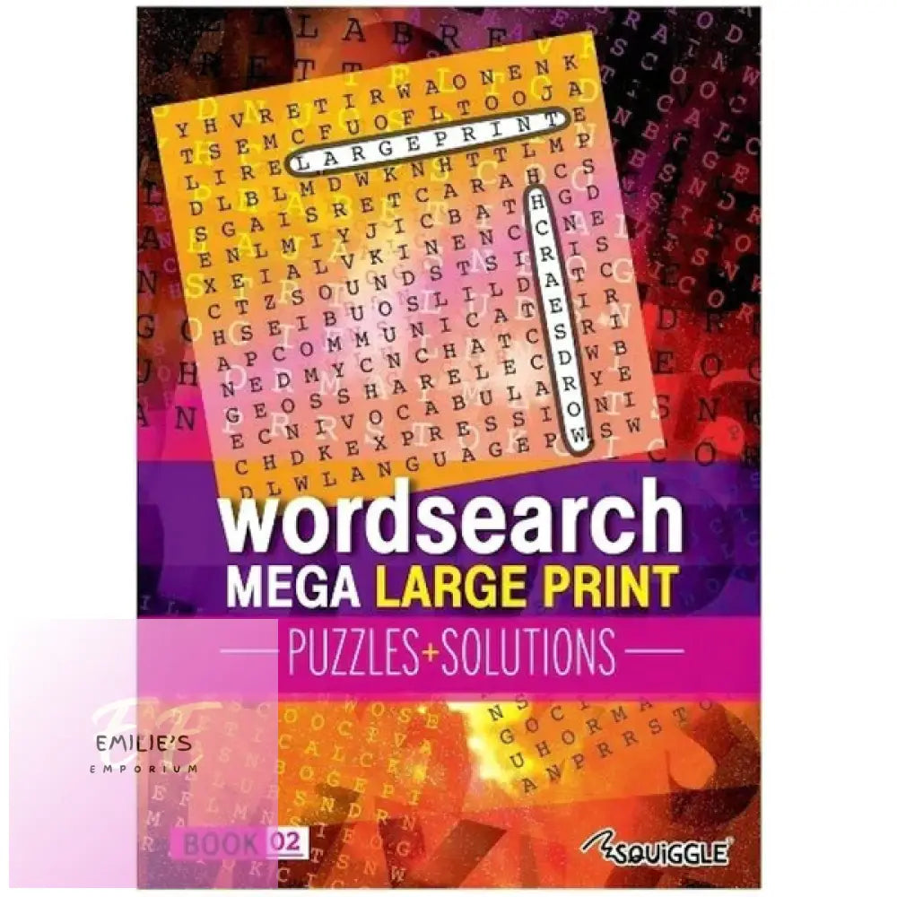 A4 Mega Large Print Modern Word Search Book