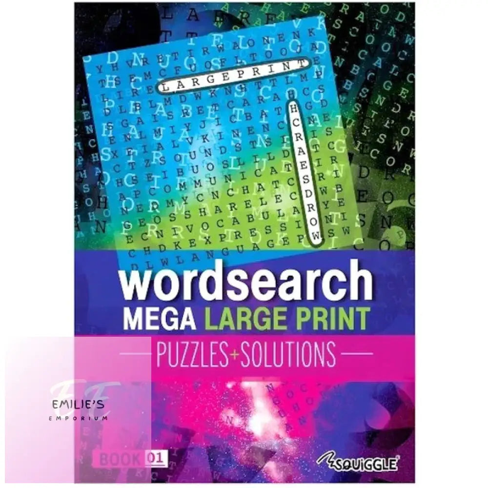 A4 Mega Large Print Modern Word Search Book