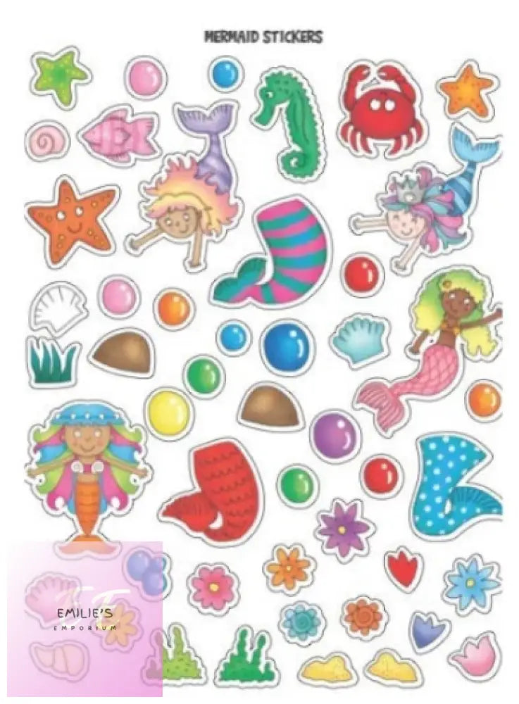 A4 Mermaid / Ballerina Sticker Activity Book - Assorted