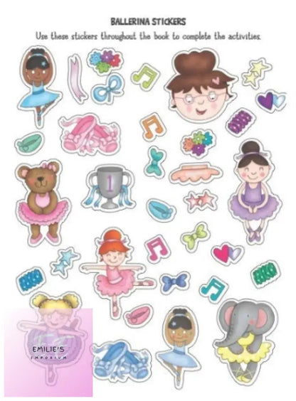 A4 Mermaid / Ballerina Sticker Activity Book - Assorted