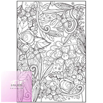 A4 Peaceful Advanced Colouring Book