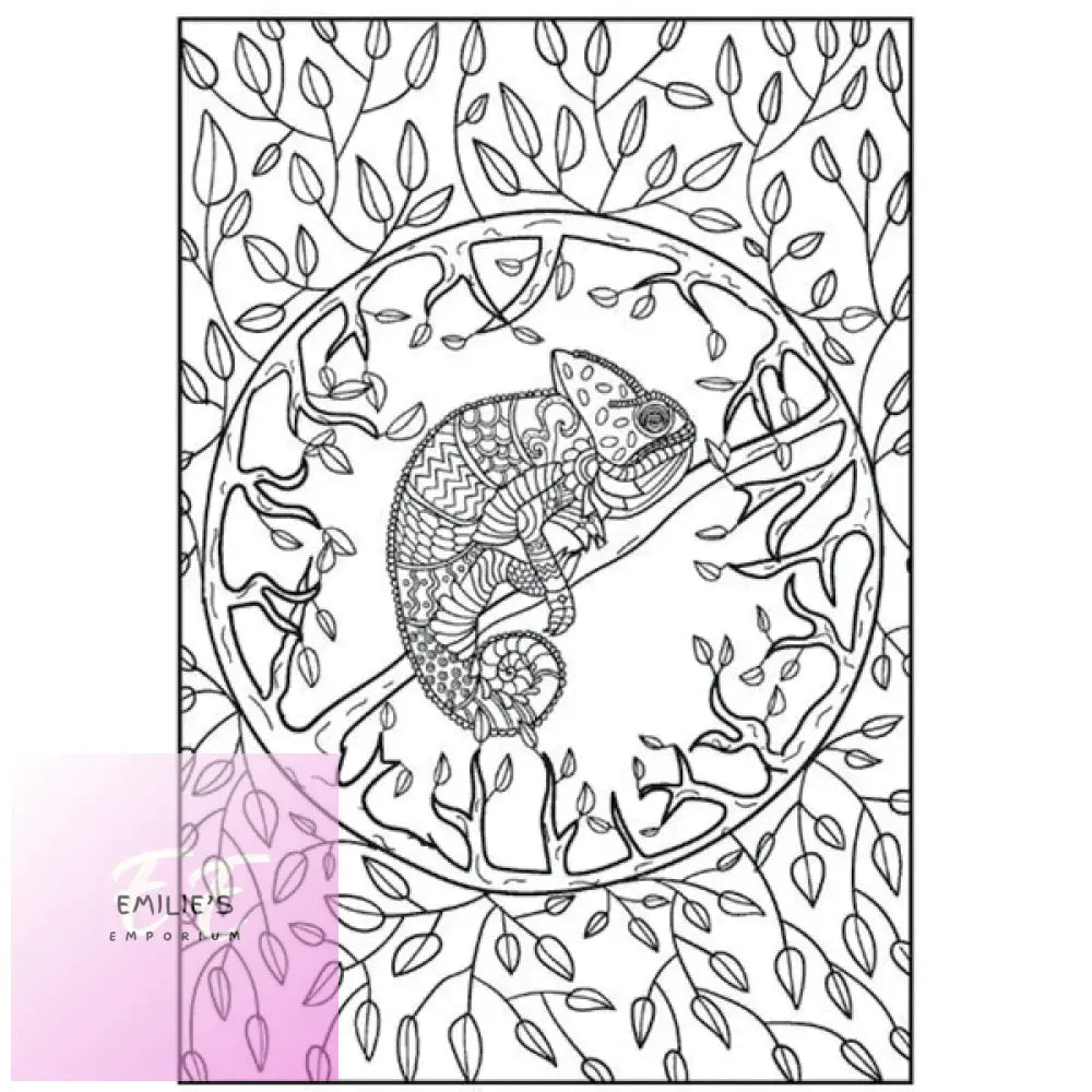 A4 Peaceful Advanced Colouring Book