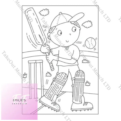 A4 Super Cool Sports Colouring Book