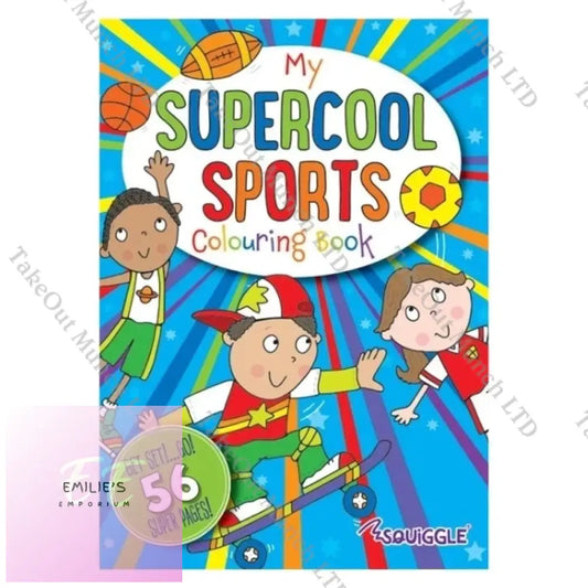 A4 Super Cool Sports Colouring Book