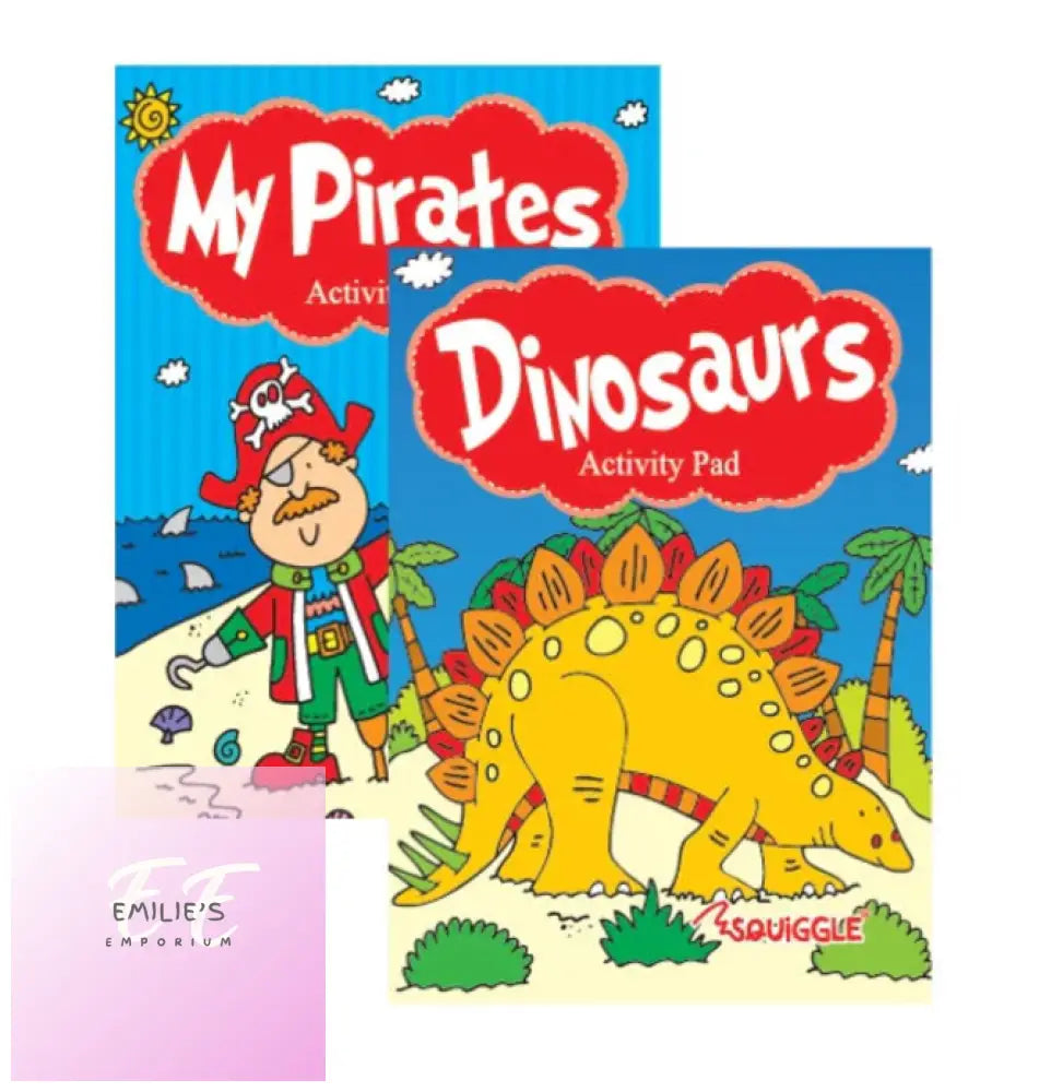 A6 Pocket Colouring Book Dinosaurs & Pirates