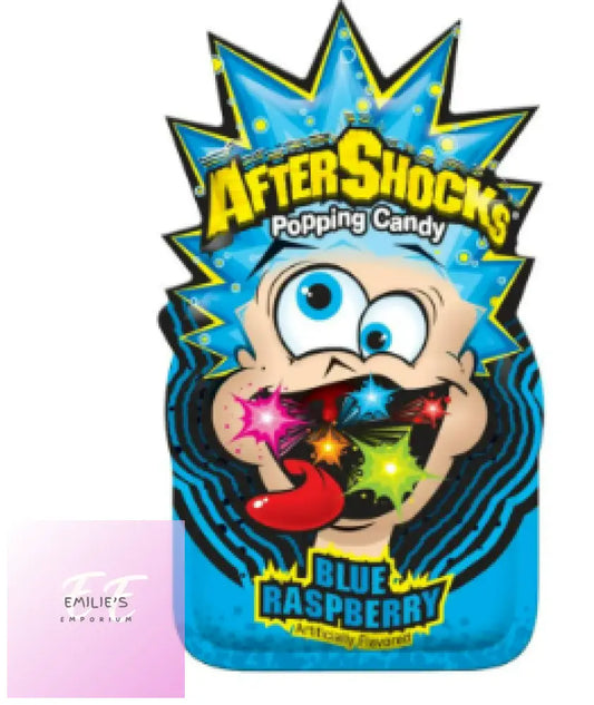 Aftershocks Blue Raspberry Popping Candy 0.32Oz/9.3G – Pack Of 24