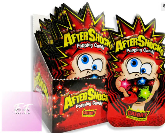 Aftershocks Cherry Popping Candy 0.33Oz/9.3G – Pack Of 24
