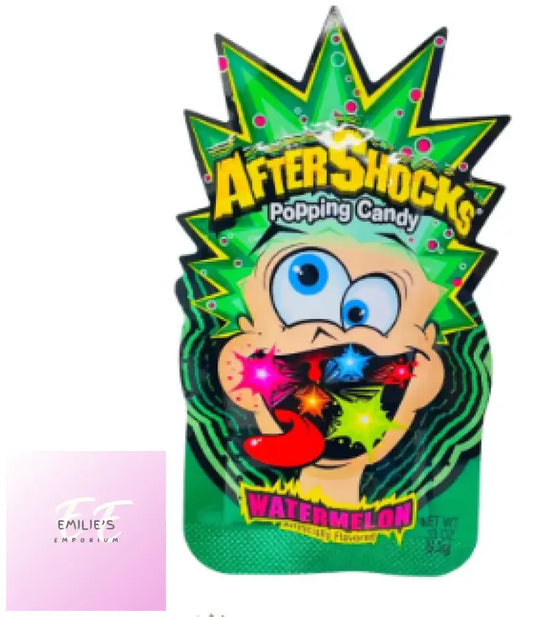Aftershocks Watermelon Popping Candy 0.33Oz/9.3G – Pack Of 24