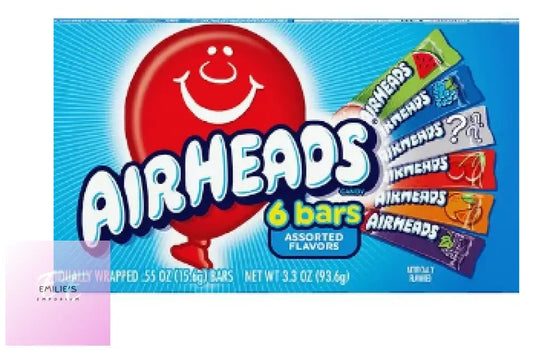 Airheads Assorted Box 6 Flavours 3.3Oz/94G – Pack Of 12