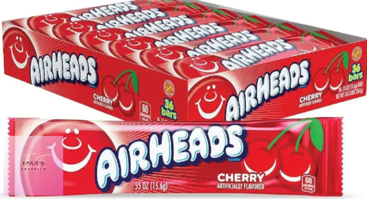 Airheads Cherry Bar 0.55Oz/15.6G – Pack Of 36