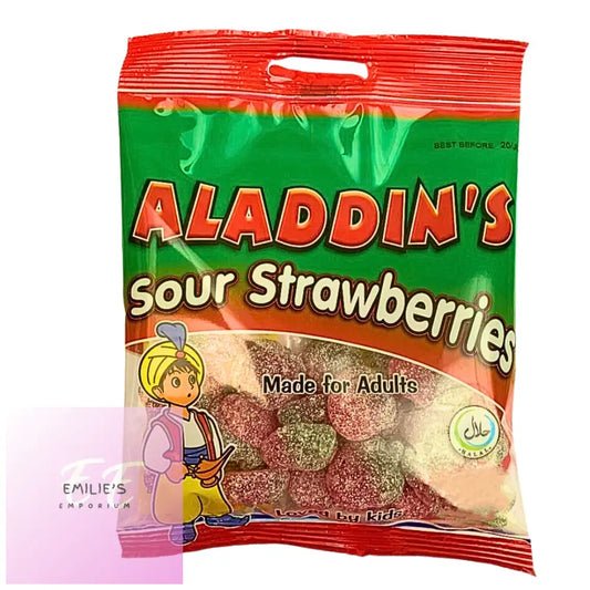 Aladdins Sour Strawberries 12X110G