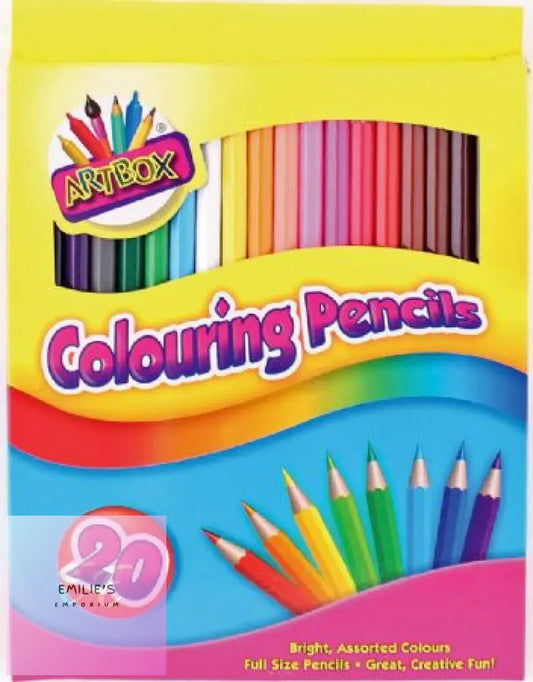 Art Box 20Pk Colouring Pencil Crayons