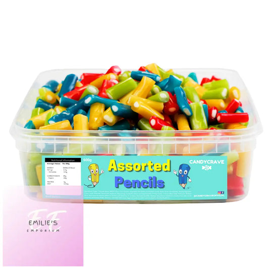 Assorted Pencils Tub (Candycrave) 600G Candy & Chocolate