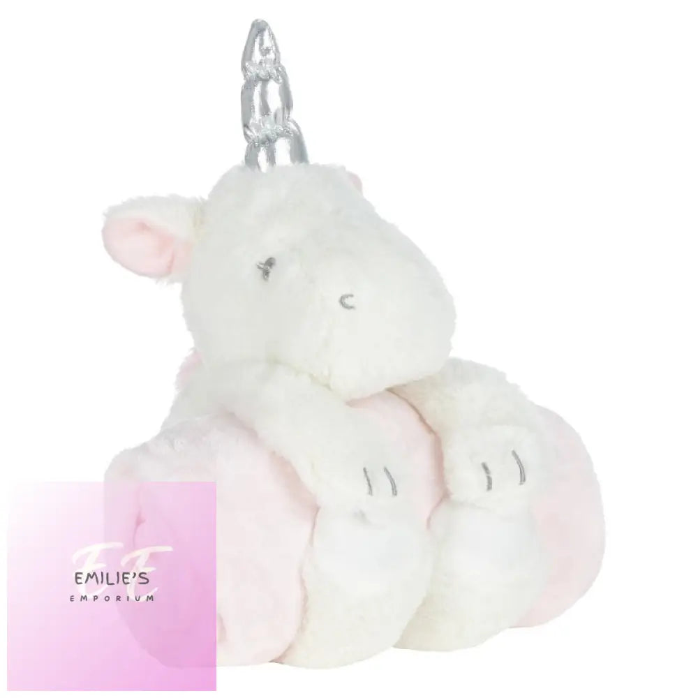 Baby Unicorn Toy & Embossed Blanket Set