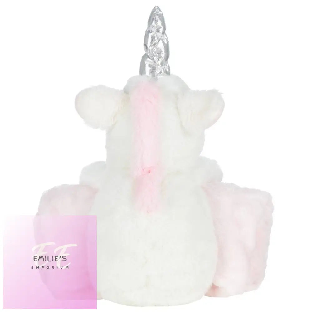 Baby Unicorn Toy & Embossed Blanket Set