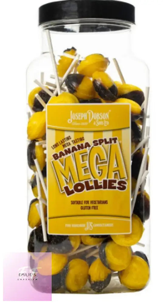 Banana Split Mega Lolly (Dobsons) 90 Count