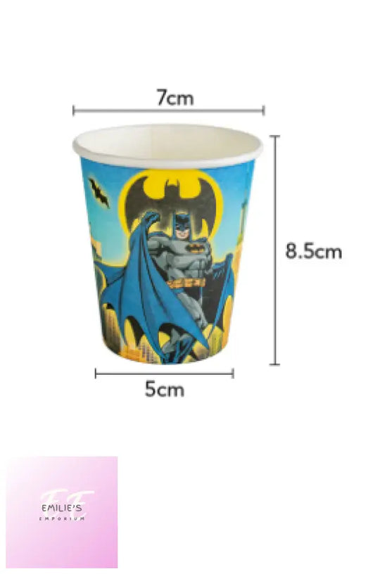 Batman 10 Party Paper Cups