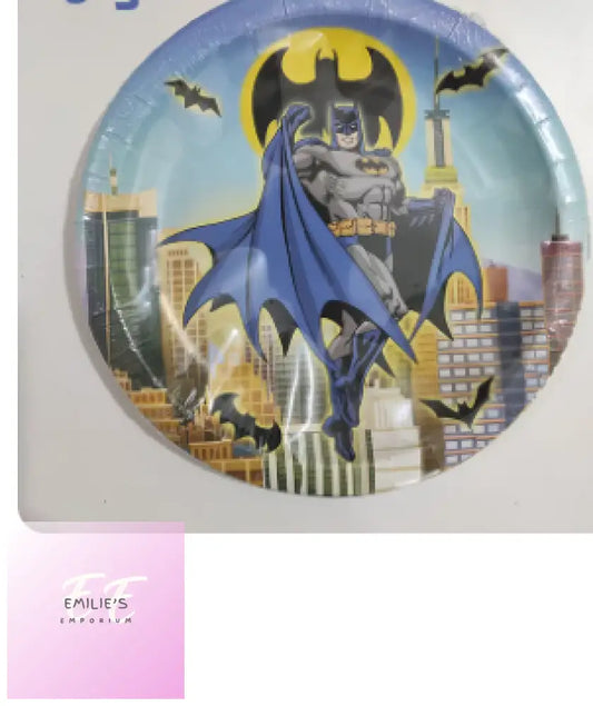 Batman 9 Inch Paper Plates X10
