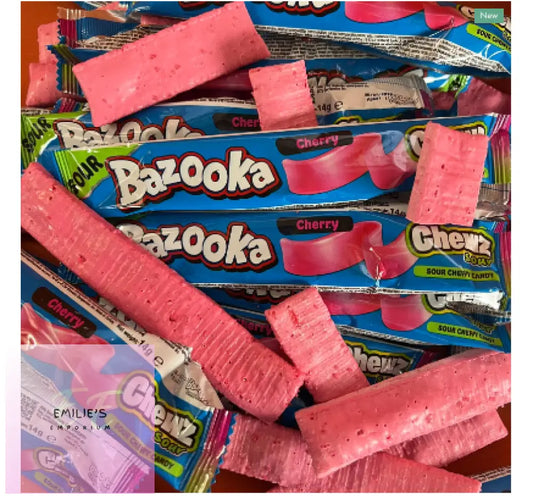 Bazooka Cherry Sour X3 Chew Bars - Freeze Dried Sweets