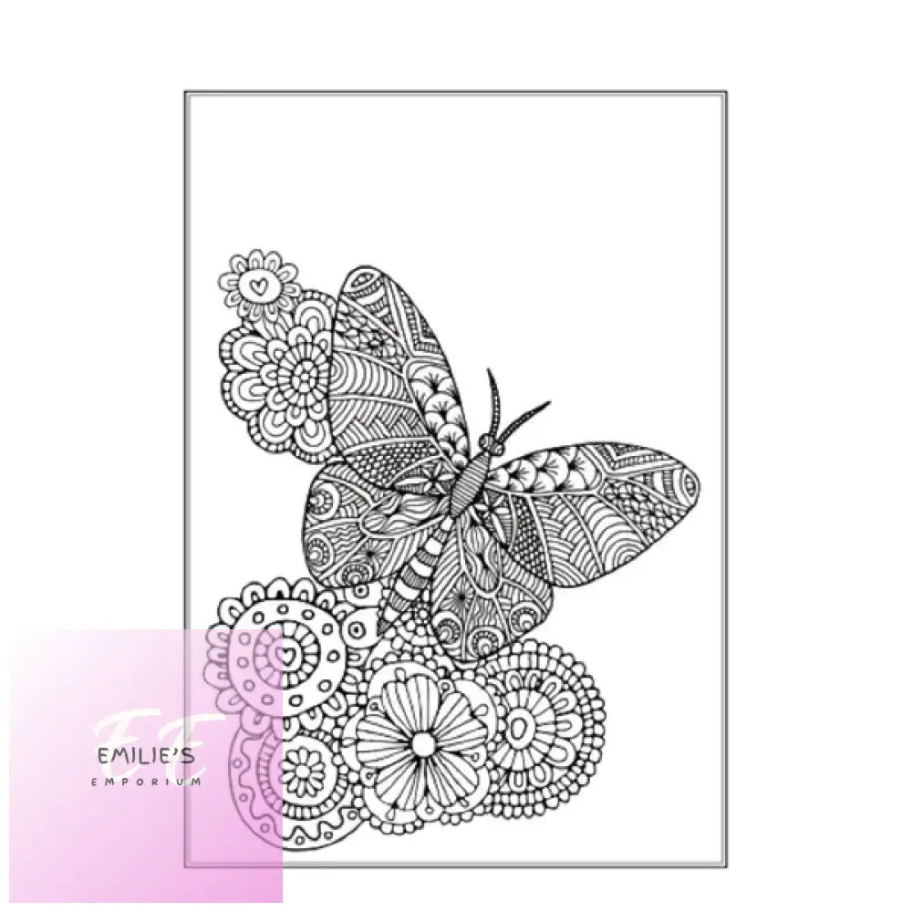 Beautiful Butterflies Birds Colouring Book - Assorted