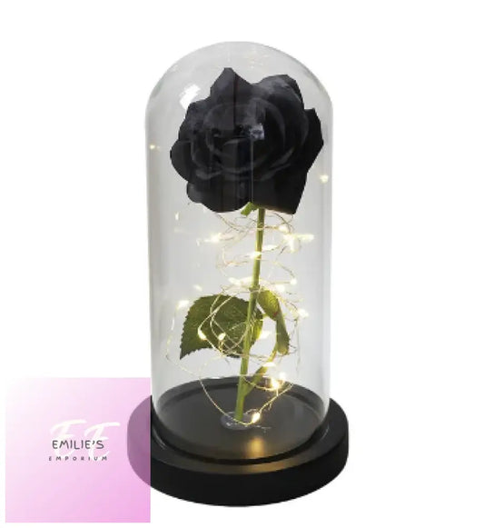 Black Base & Rose Galaxy Artificial Flowers Beauty And The Beast