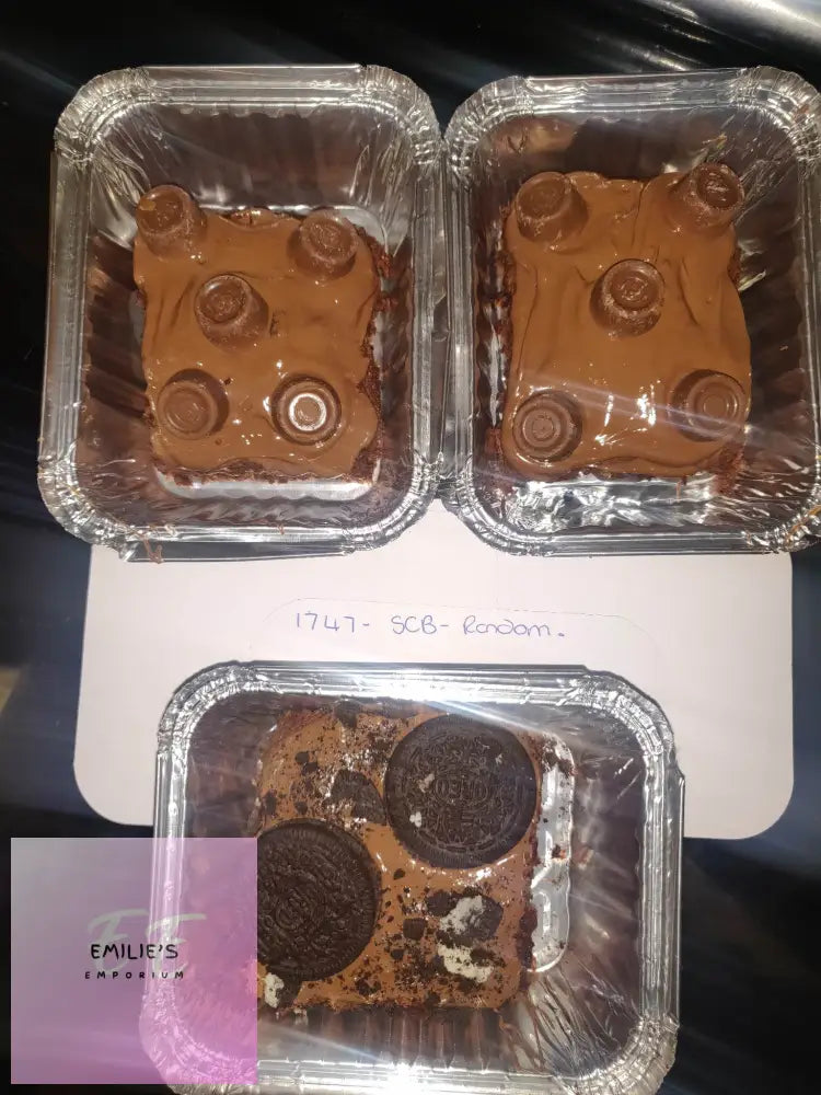 Bobs Salted Caramel Brownies - Handmade Choice Of Topping