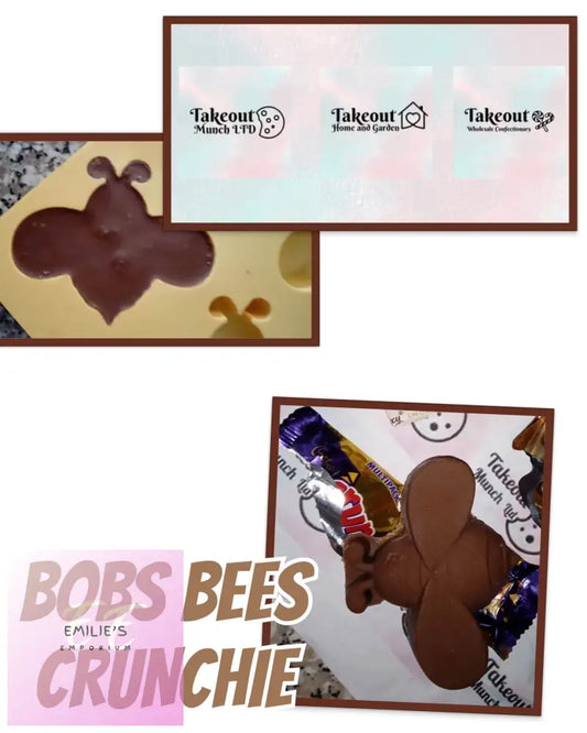 Bob The Busy Bee- Handmade Milk Chocolate With Crunchie Filling