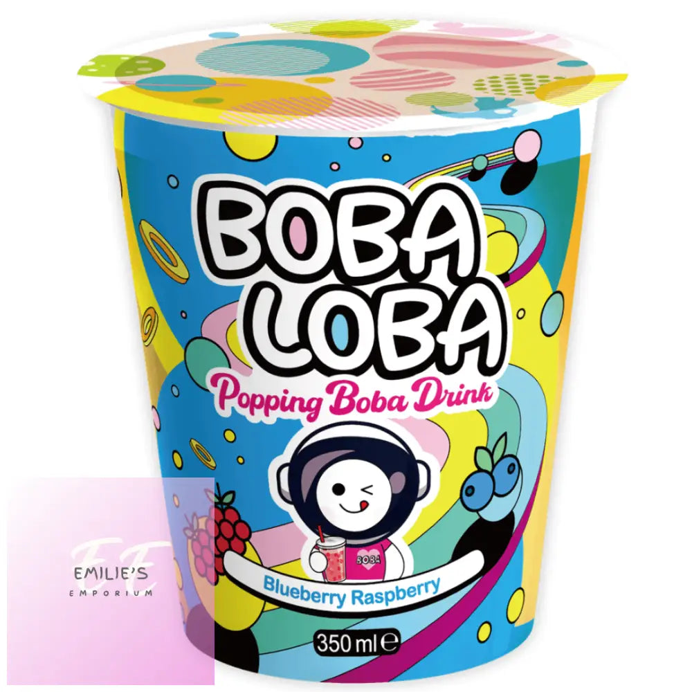 Boba Loba Blueberry Raspberry Drink Cups 4X350Ml